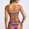 Azure By Oh Polly Moda kąpielowa Multiway Bikini Top w wielobarwnym nadruku Azure By Oh Polly Moda kąpielowa Multiway Bikini Top w wielobarwnym nadruku