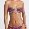Azure By Oh Polly Moda kąpielowa Multiway Bikini Top w wielobarwnym nadruku Azure By Oh Polly Moda kąpielowa Multiway Bikini Top w wielobarwnym nadruku