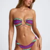 Azure By Oh Polly Moda kąpielowa Multiway Bikini Top w wielobarwnym nadruku Azure By Oh Polly Moda kąpielowa Multiway Bikini Top w wielobarwnym nadruku