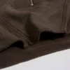 Bawełniana bluza z krótkim rękawem z dzianiny dżersejowej z efektem sprania kwasem w kolorze brązowym Bawełniana bluza z krótkim rękawem z dzianiny dżersejowej z efektem sprania kwasem w kolorze brązowym