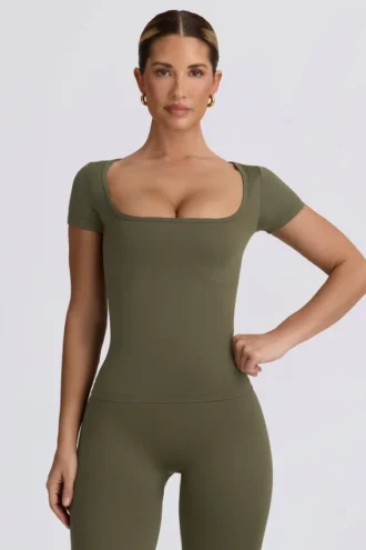 Bezszwowa koszulka Super Sculpt w kolorze jasnozielonym Bezszwowa koszulka Super Sculpt w kolorze jasnozielonym