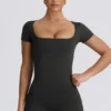Bezszwowa koszulka Super Sculpt w kolorze popielatym Bezszwowa koszulka Super Sculpt w kolorze popielatym