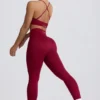 Bezszwowe legginsy Super Sculpt w kolorze bordowym