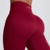 Bezszwowe legginsy Super Sculpt w kolorze bordowym