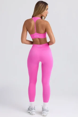 Bezszwowe legginsy Super Sculpt w kolorze cukrowego różu