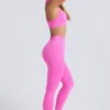 Bezszwowe legginsy Super Sculpt w kolorze cukrowego różu Bezszwowe legginsy Super Sculpt w kolorze cukrowego różu
