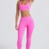 Bezszwowe legginsy Super Sculpt w kolorze cukrowego różu Bezszwowe legginsy Super Sculpt w kolorze cukrowego różu