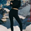 Bezszwowe legginsy Super Sculpt w kolorze czarnym