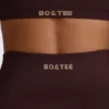 Bezszwowe legginsy Super Sculpt w kolorze czekoladowym