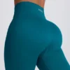 Bezszwowe legginsy Super Sculpt w kolorze turkusowym