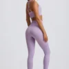 Bezszwowe legginsy Super Sculpt z wysokim stanem w kolorze delikatnego bzu