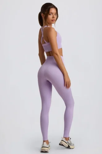 Bezszwowe legginsy Super Sculpt z wysokim stanem w kolorze delikatnego bzu
