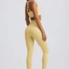 Bezszwowe legginsy Super Sculpt z wysokim stanem w kolorze maślanożółtym