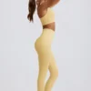 Bezszwowe legginsy Super Sculpt z wysokim stanem w kolorze maślanożółtym