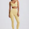 Bezszwowe legginsy Super Sculpt z wysokim stanem w kolorze maślanożółtym
