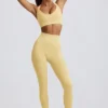 Bezszwowe legginsy Super Sculpt z wysokim stanem w kolorze maślanożółtym