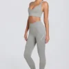 Bezszwowe legginsy Super Sculpt z wysokim stanem w kolorze szarym melanżowym Bezszwowe legginsy Super Sculpt z wysokim stanem w kolorze szarym melanżowym