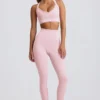 Bezszwowe legginsy z wysokim stanem Super Sculpt w kolorze pudrowego różu