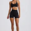 Bezszwowe mini szorty Super Sculpt w kolorze czarnym Bezszwowe mini szorty Super Sculpt w kolorze czarnym