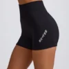 Bezszwowe mini szorty Super Sculpt w kolorze czarnym Bezszwowe mini szorty Super Sculpt w kolorze czarnym