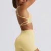 Bezszwowe mini szorty Super Sculpt w kolorze maślanożółtym Bezszwowe mini szorty Super Sculpt w kolorze maślanożółtym