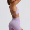 Bezszwowe mini szorty Super Sculpt w kolorze Soft Lilac Bezszwowe mini szorty Super Sculpt w kolorze Soft Lilac
