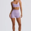 Bezszwowe mini szorty Super Sculpt w kolorze Soft Lilac Bezszwowe mini szorty Super Sculpt w kolorze Soft Lilac