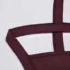 Bezszwowy biustonosz sportowy Super Sculpt z krzyżującymi się ramiączkami na plecach w kolorze bordowym Bezszwowy biustonosz sportowy Super Sculpt z krzyżującymi się ramiączkami na plecach w kolorze bordowym