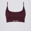 Bezszwowy biustonosz sportowy Super Sculpt z odkrytymi plecami w kolorze bordowym Bezszwowy biustonosz sportowy Super Sculpt z odkrytymi plecami w kolorze bordowym