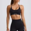 Bezszwowy biustonosz sportowy Super Sculpt z odkrytymi plecami w kolorze czarnym Bezszwowy biustonosz sportowy Super Sculpt z odkrytymi plecami w kolorze czarnym