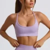 Bezszwowy stanik sportowy Super Sculpt bez pleców w kolorze delikatnego bzu Bezszwowy stanik sportowy Super Sculpt bez pleców w kolorze delikatnego bzu