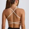 Bezszwowy stanik sportowy Super Sculpt z odkrytymi plecami w kolorze białym Bezszwowy stanik sportowy Super Sculpt z odkrytymi plecami w kolorze białym