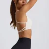 Bezszwowy stanik sportowy Super Sculpt z odkrytymi plecami w kolorze białym Bezszwowy stanik sportowy Super Sculpt z odkrytymi plecami w kolorze białym