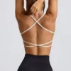 Bezszwowy stanik sportowy Super Sculpt z odkrytymi plecami w kolorze białym Bezszwowy stanik sportowy Super Sculpt z odkrytymi plecami w kolorze białym