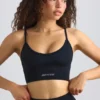Bezszwowy stanik sportowy Super Sculpt z okrągłym dekoltem w kolorze czarnym Bezszwowy stanik sportowy Super Sculpt z okrągłym dekoltem w kolorze czarnym