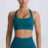 Bezszwowy stanik sportowy Super Sculpt z tyłem w kształcie litery T w kolorze turkusowym Bezszwowy stanik sportowy Super Sculpt z tyłem w kształcie litery T w kolorze turkusowym