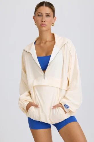 Biała bluza dresowa oversize Biała bluza dresowa oversize