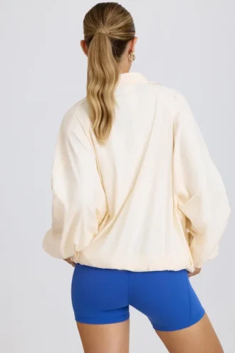 Biała bluza dresowa oversize Biała bluza dresowa oversize