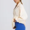 Biała bluza dresowa oversize Biała bluza dresowa oversize