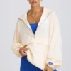 Biała bluza dresowa oversize Biała bluza dresowa oversize