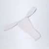 Białe doły od bikini z marszczeniami Solsona Białe doły od bikini z marszczeniami Solsona