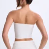 Biały top bandeau Edie Modal Twist-Front Biały top bandeau Edie Modal Twist-Front