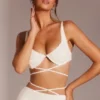 Biały top z fiszbinami i ramiączkami Parma Biały top z fiszbinami i ramiączkami Parma