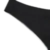 Bielizna Bezszwowe stringi z dzianiny w kolorze czarnym Bielizna Bezszwowe stringi z dzianiny w kolorze czarnym