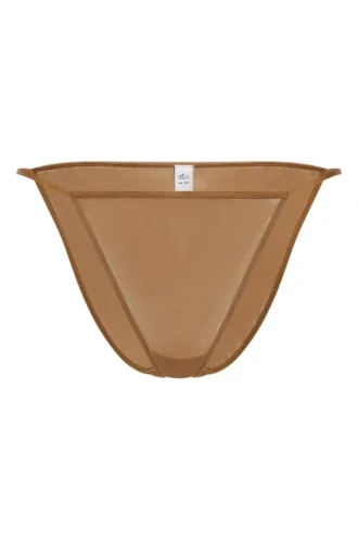 Bikini stringi Intimates z miękkiej siateczki w kolorze migdałowym Bikini stringi Intimates z miękkiej siateczki w kolorze migdałowym