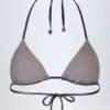 Biustonosz bikini Caleta z wstawkami w kolorze srebrnym chrom Biustonosz bikini Caleta z wstawkami w kolorze srebrnym chrom