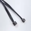 Biustonosz bikini Caleta z wstawkami w kolorze srebrnym chrom Biustonosz bikini Caleta z wstawkami w kolorze srebrnym chrom