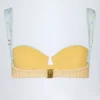 Biustonosz bikini z fiszbinami Vallibona w żółtą kratkę Biustonosz bikini z fiszbinami Vallibona w żółtą kratkę