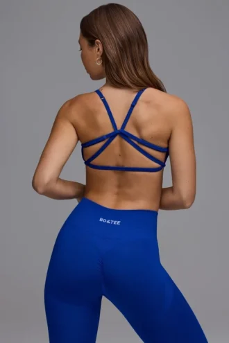 Biustonosz sportowy Define Luxe Multiway z odkrytymi plecami w kolorze Royal Blue