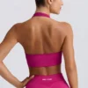 Biustonosz sportowy Define Luxe z wiązaniem na szyi w kolorze Berry Biustonosz sportowy Define Luxe z wiązaniem na szyi w kolorze Berry
